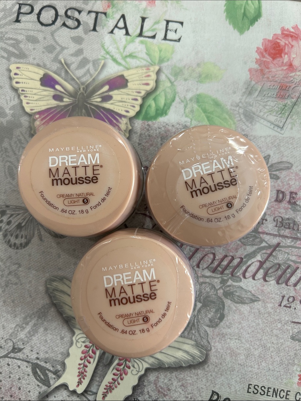3X Maybelline Dream Matte Mousse Foundation - Creamy Natural 🦋 FIRM PRICE 🦋